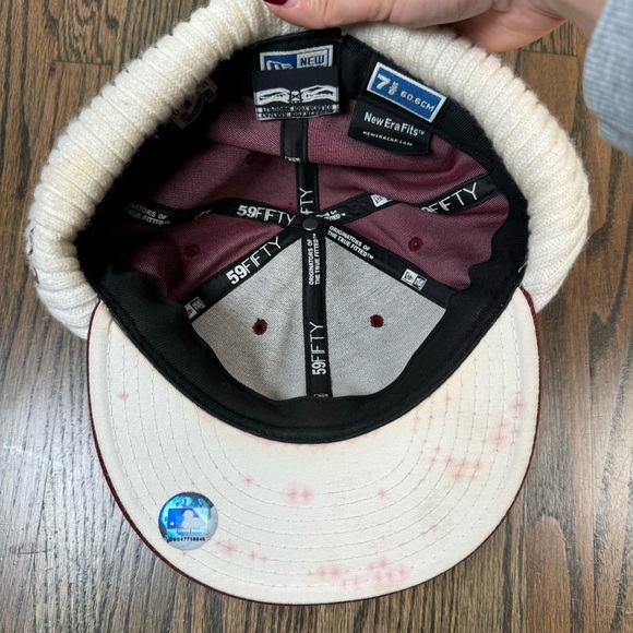 Philadelphia Phillies New Era Cooperstown Retro Fitted Winter Cap Hat 7 5/8 - Picture 5 of 7